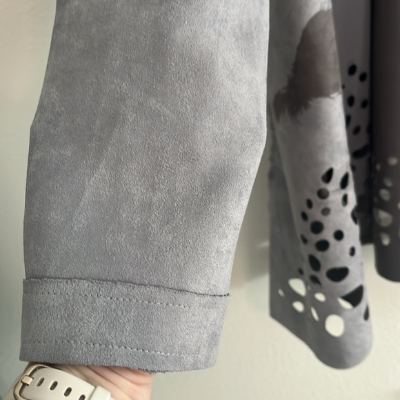 Kamana Floral Watercolor Bird Print Boho Jacket Size M - Picture 3 of 9